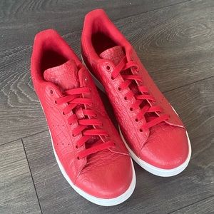 Adidas Stan Smith Red Vegan Reptile US 8